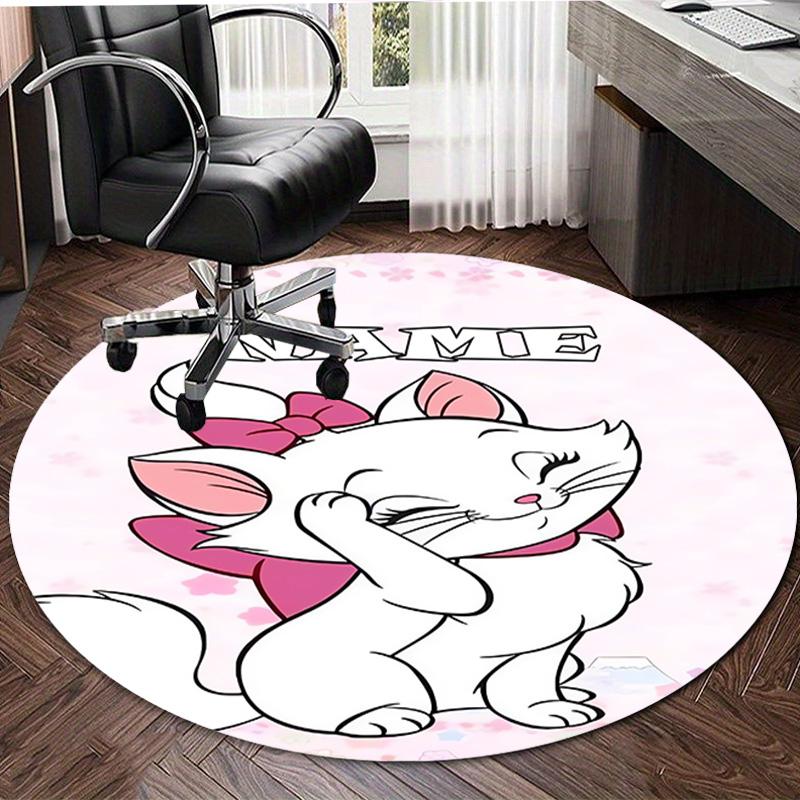 Personalized M-Marie Round Chair Office Rug - Perfect for Mat, Office Chair & More - Ideal Gift for Birthdays and Holidays