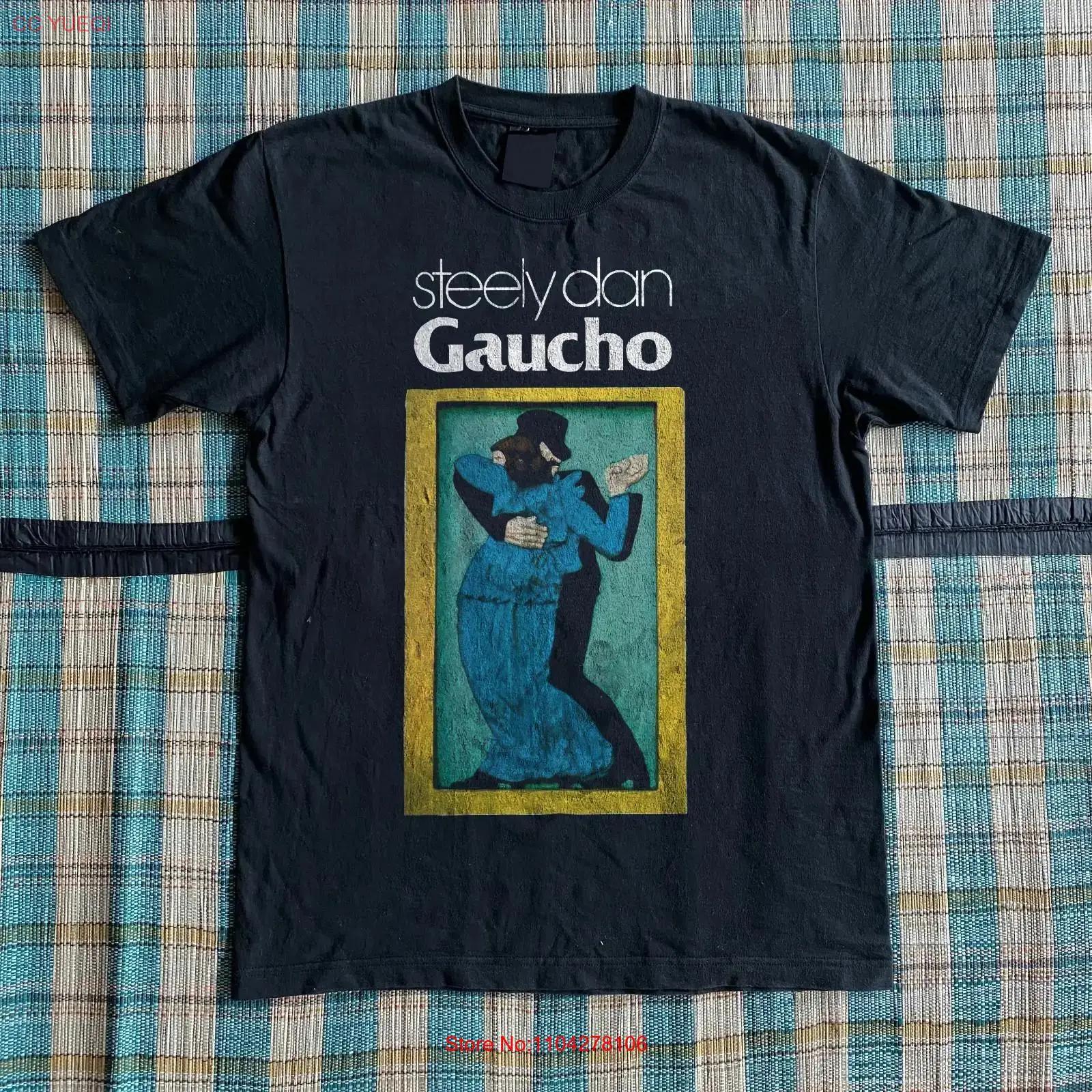 

Steely Dan Gaucho Album Black T shirt Size S 5XL vintage Washed Stylish Stretched homme Top For Everyday Wear graphic Slightly 5XL різнокольоровий
