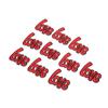 10Pcs Love Embroidered Patch Fine Embroidery Shading Blemishes Damage DIY Love Patches for Clothes