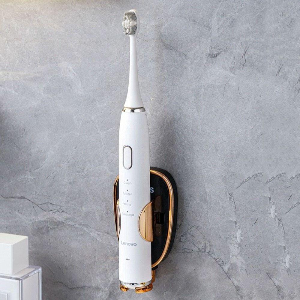 Wall-Mounted Electric Toothbrush Holder Traceless Toothbrush Stand Plastic Toothbrush Base  Adults