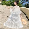 Lace Summer Thin Gauze Bell Sleeve Shawl - Loose Mid-Length Women's Sun Protection Cardigan