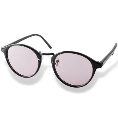 Boston UV with Hard Case [VALERIA] Sunglasses, Protection, Men's & Women's, (Light Pink)