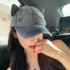 Cute Sunshade Cap with Sunglasses Sweet Duck Tongue Cap Simple Cat Ears Baseball Cap  Travel