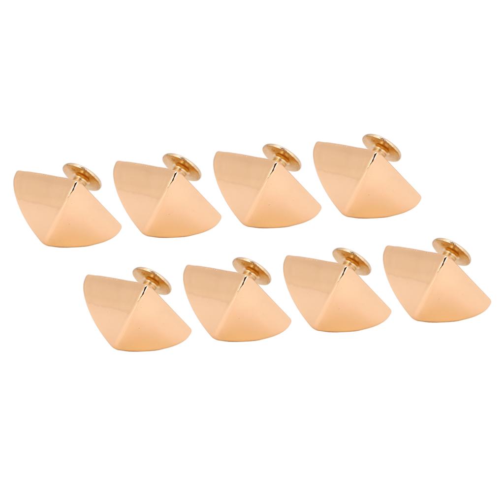 20 Sets Square Pointed Screw Rivets Set Zinc Alloy Pyramid Punk Leather Goods Bags Repair Kits for Binding 15mm