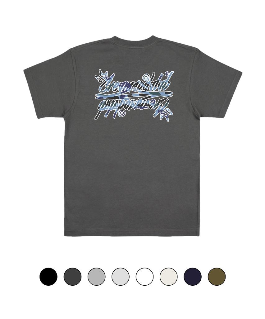CREAM SODA LAB Camo Logo Short Sleeve T-Shirt (Type B)