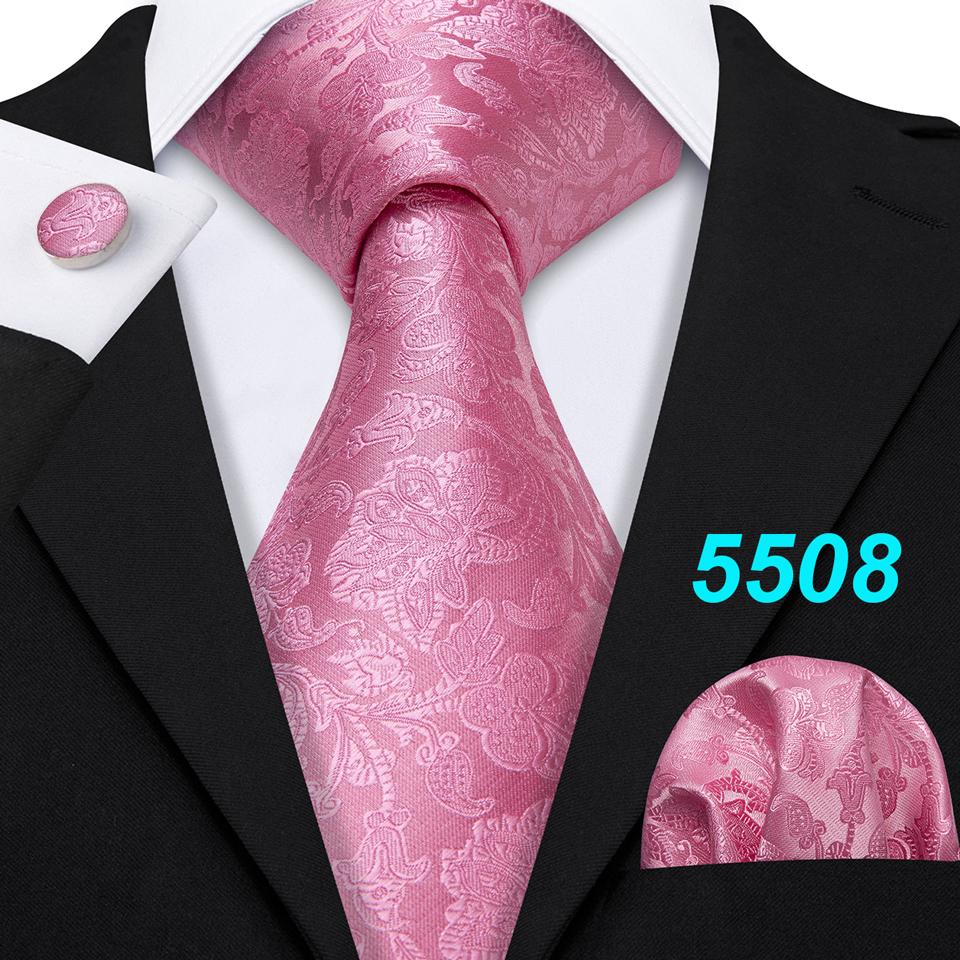 Barry.Wang Extra dlouhá kravata pro muže Květinová 160cm kravata, velká kravata, kapesník, manžetové knoflíčky