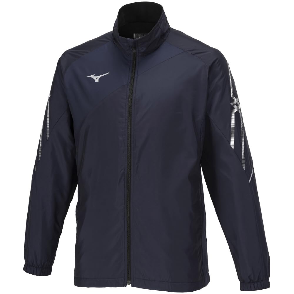 Training Wear Breath Thermo Lining Warmer Jacket Moisture Absorption Heat Generating 32MEA631 Deep 2XL [Mizuno] MC-LINE Navy/Silver