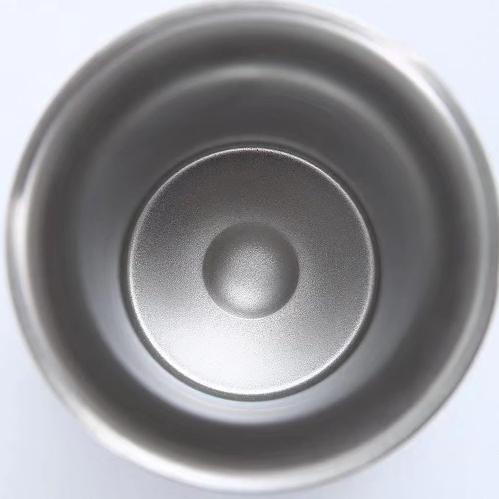 Stainless Steel Mate Tea Cup and Set with Straw Cleaning Brush for Easy Cleaning. Perfect for the Office or Home. (White)