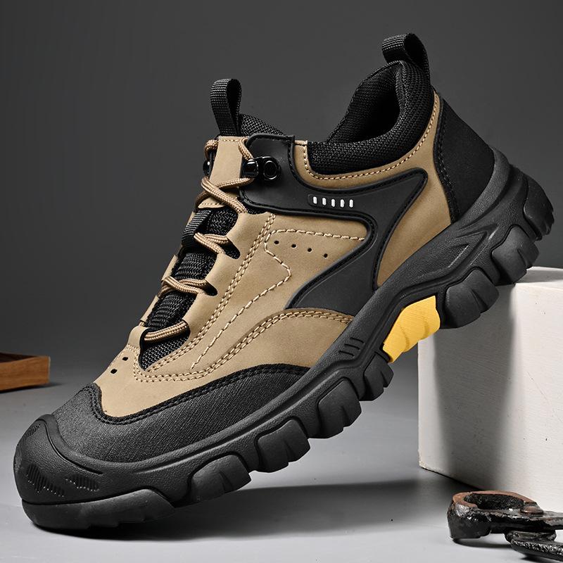 

Независимая станция популярная кожаная уличная рабочая обувь мужская сумка голова нескользящие низкие альпинистские ботинки повседневная обувь 46