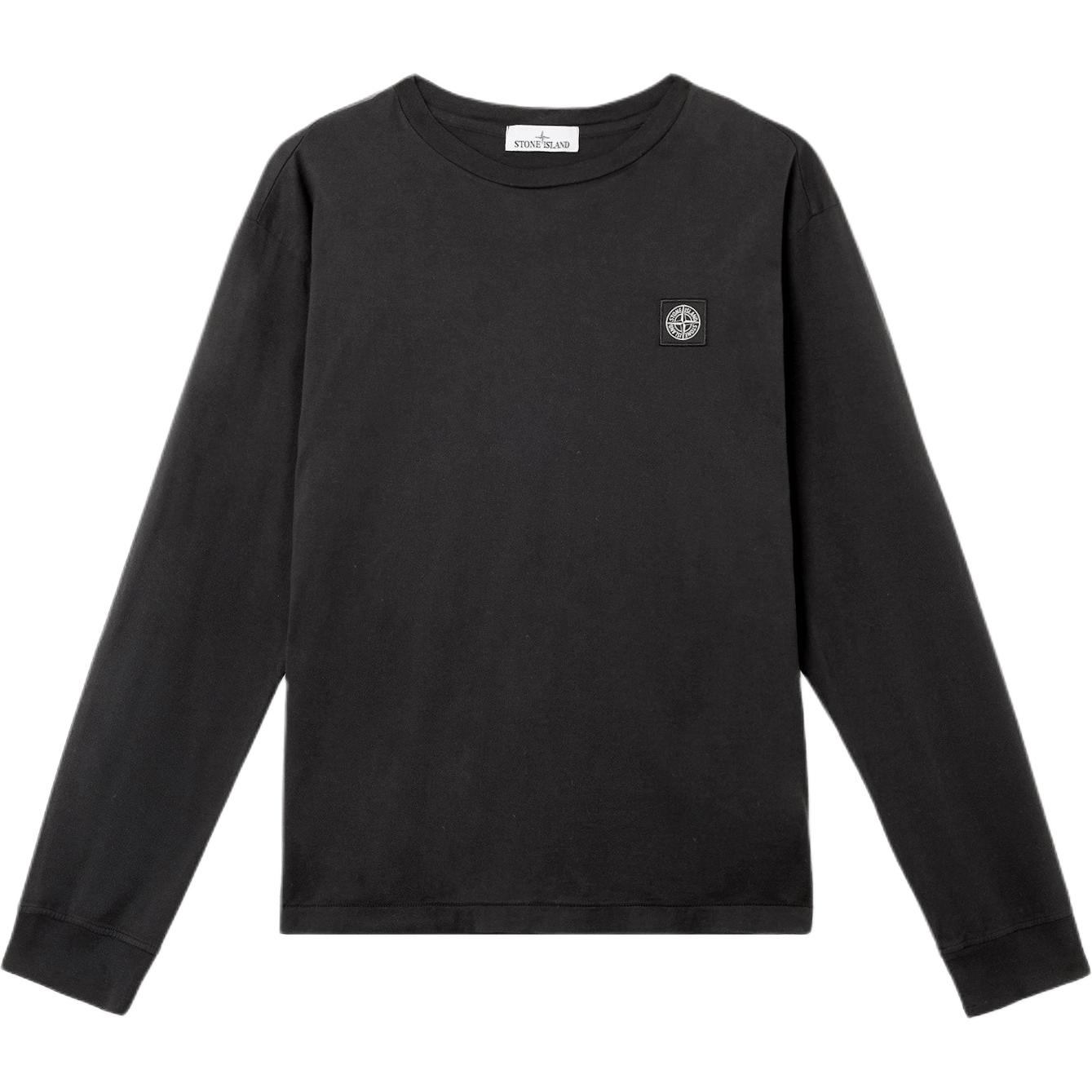 

STONE ISLAND Футболка с логотипом, с круглым вырезом, с длинным рукавом, мужской топ K2S152100028S0013-V0029 XL