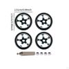 4 Aluminum Alloy Rims, 25mm High-performance Replacement Tires, Tires for K969 And K979 in 1:28