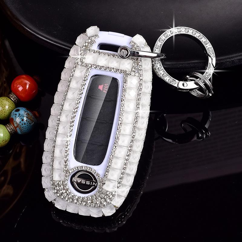 Nissan 14th Gen Sylphy, Qashqai, Teana, X-Trail, Tiida, Murano, Terra Car Key Diamond Cover for Women