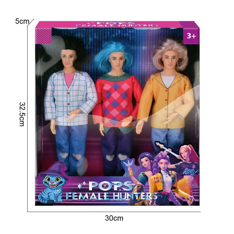 Cazadora de Demonios Muñeca Leyenda Banda de Chicos Demonio Juguete Figura de Vinilo 11.5 Pulgadas Grado de Coleccionista Regalo