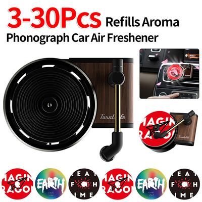 Profumatore per Auto Giradischi Fragranza Fonografo Giradischi Disco Profumo Diffusore Bocchetta Aria Condizionata Odore Agente Aromatizzante
