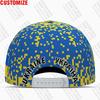 Ukraine Baseball Cap Free 3D Custom Made Name Number Team Logo Aw Hat Ukr Country Travel Ukrainian Nation Ukrayina Flag Headgear