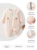 Little Flower Autumn Crawling Suit: 40g Pure Cotton Newborn Bodysuit & Outdoor Romper