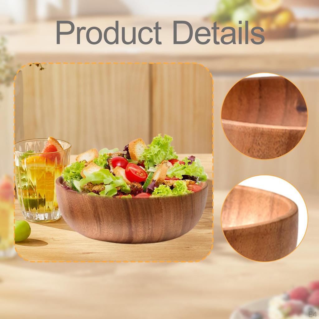 Bowl for Cereal and Rice with Wooden Design Food Storage
