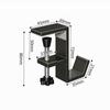 Metal Headphone Hook Clamp-On Headphone Holder New Backpack Hanger  Under Desk