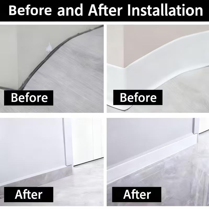 1pc 1/3meters Self-adhesive Decorative Strip for Skirting Corner Line Wall Sticker Bedroom Living Room One Piece Decoration