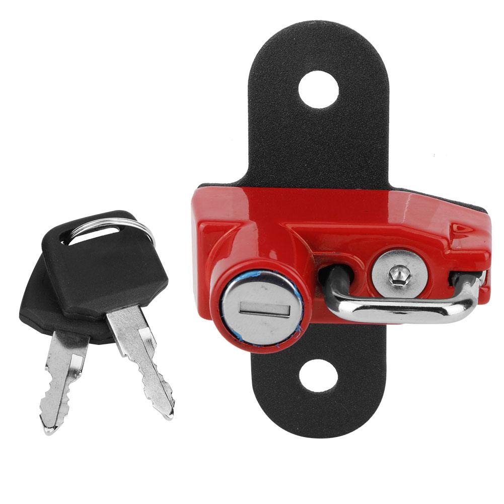 

Helmet Lock, vStrom 250-Qiilu Helmet Lock Mount Anti-Theft Helmet Lock Aluminum Alloy Fit Suzuki V-Strom 250 2017 and Later (Red) default красный