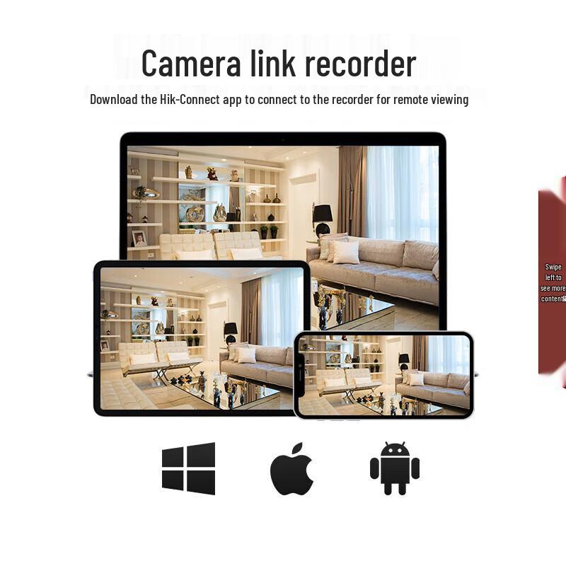 Hikvision DS-IPC-B12HV3-LA 2MP Full-Color Indoor/Outdoor Surveillance Camera CN plug (adapter included)