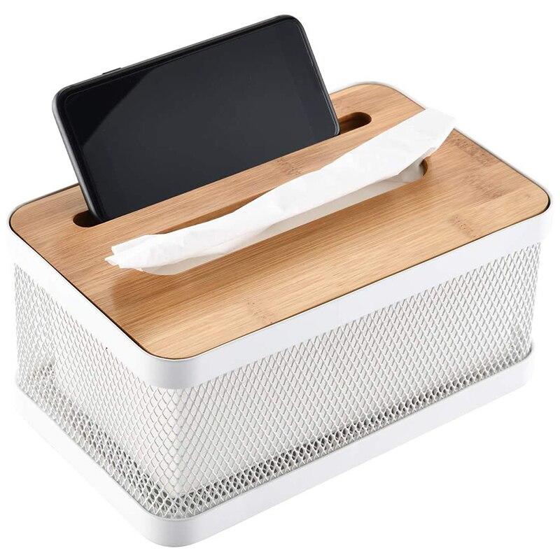 Modern Square Metal Towel Holder for Bathroom Countertops, Bedrooms | Portable Toilet Paper Holder