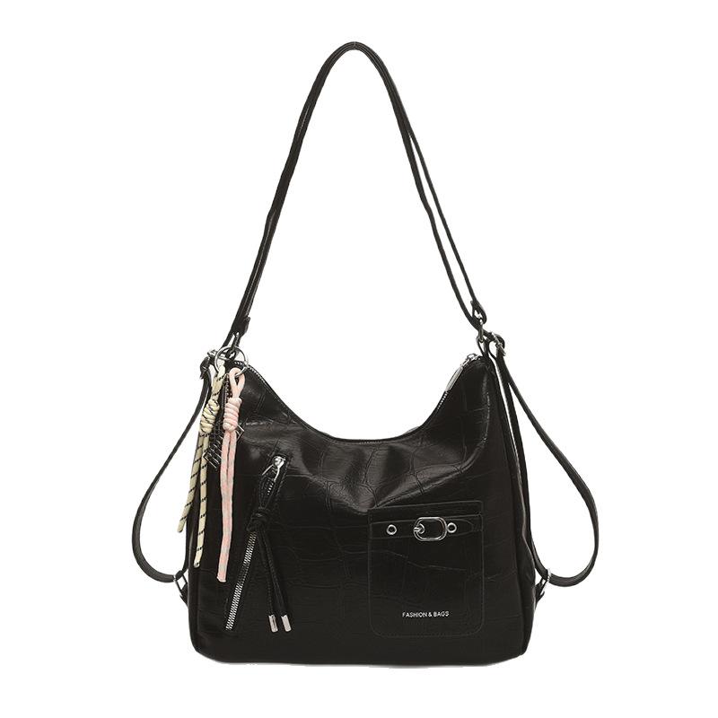 Large capacity bag women's 2025 new retro trend niche backpack for commuting to work and relaxed shoulder bag