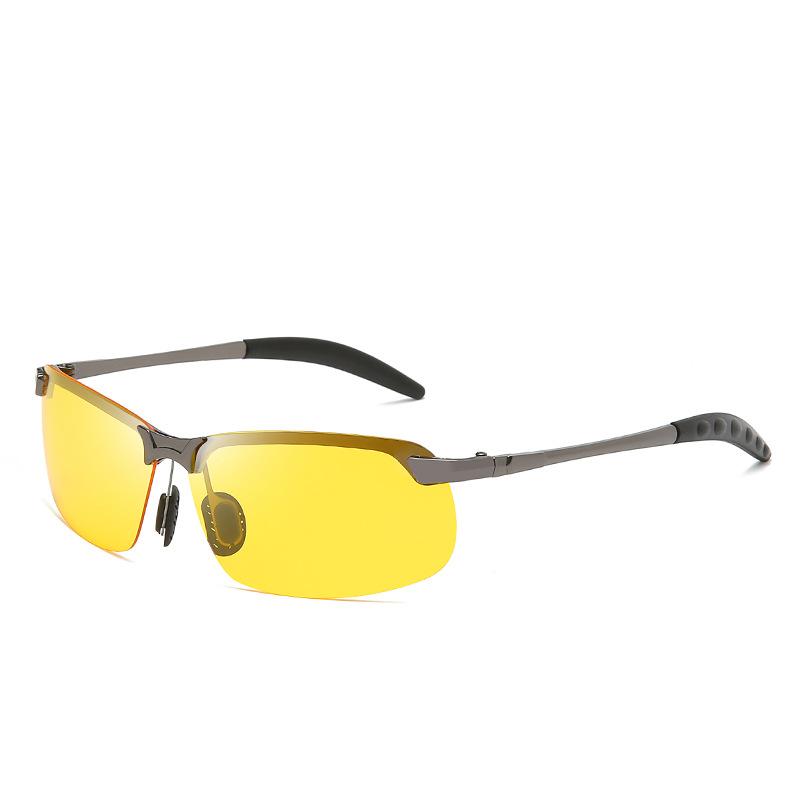 Color-Changing Sunglasses Polarizing Film Night Vision Fishing Driving Day And Night Intelligent Photosensitive Color-Changing Cycling Sunglasses 3043