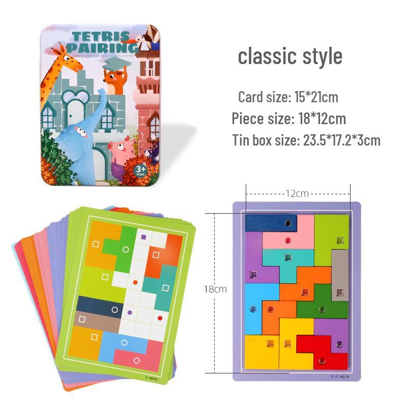 

Геометрическая форма Тетрис Пазл Коробка - Логическая игра для раннего развития