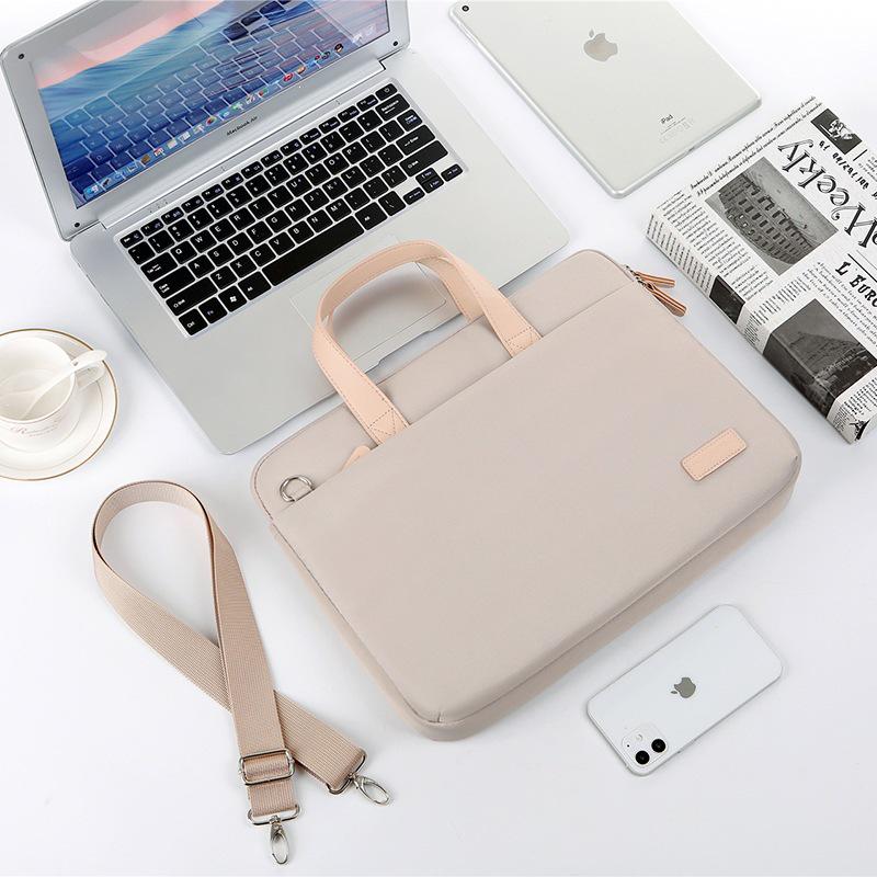 Lightweight 14/15 Inch Macaron Laptop Shoulder Bag with Tablet Sleeve for Girls
