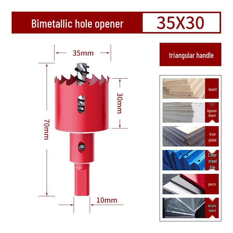 Bimetall-Lochsägebohrer für Holz, Gipskarton, PVC und Eisen