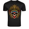 Tribal Skull Headdress T-Shirt - Native Warrior Skull Graphic Tee