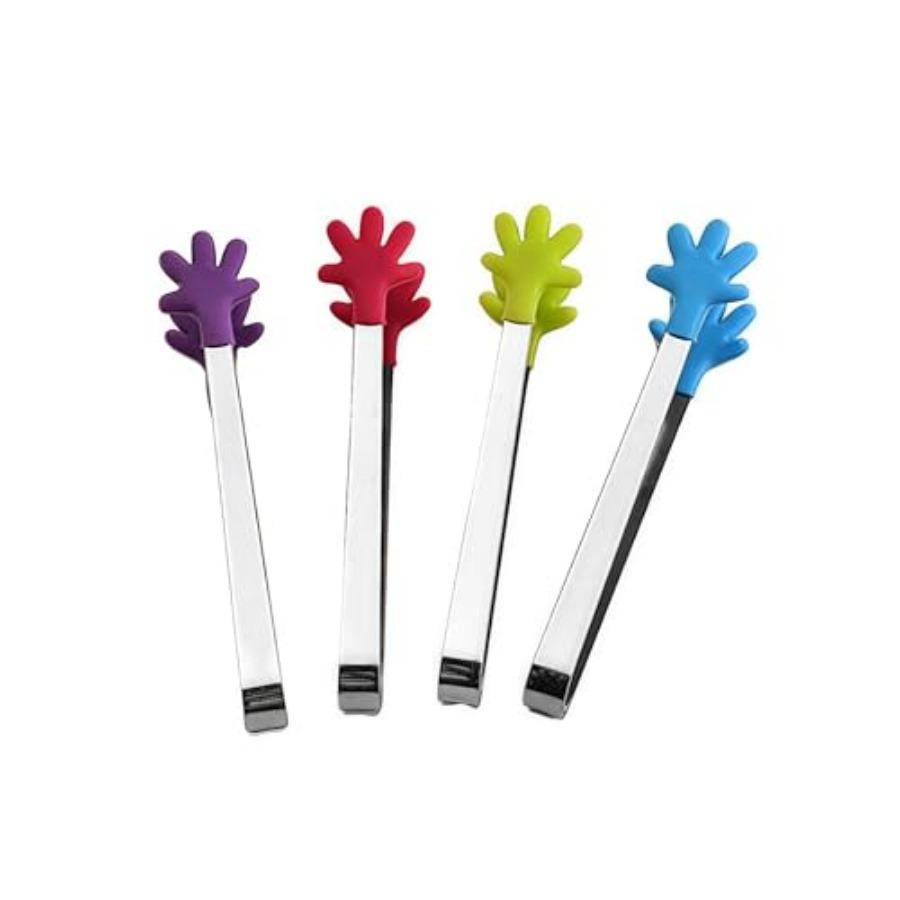 4PCS Stainless Steel Mini Food Tongs Set 4-pcs