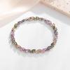 Environmentally Friendly Alloy Inlaid Zircon Small Leaf Electroplating Bracelet Femininity Hand Jewelry