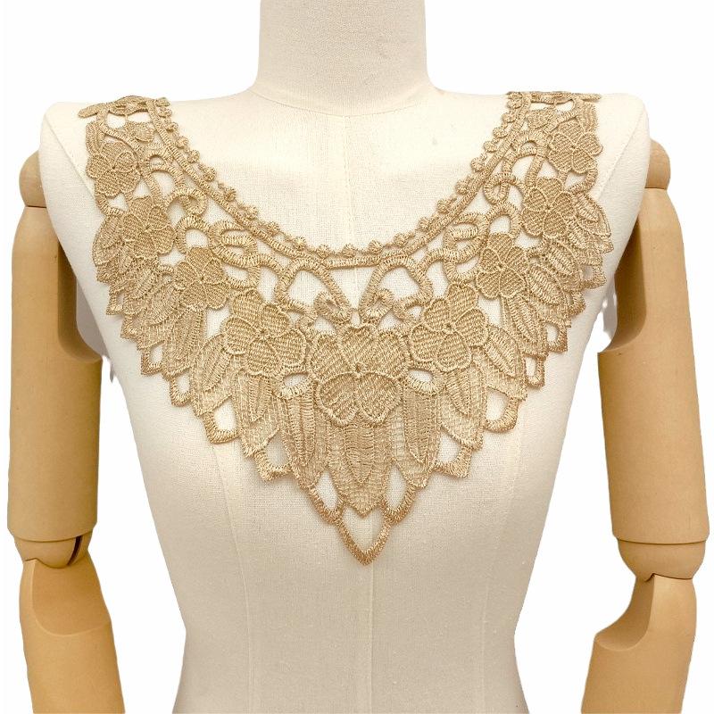 Water Soluble Lace, Embroidery, Polyester Silk, Corsage, Collar, Embroidery Collar, Fake Collar DIY Lace Accessories