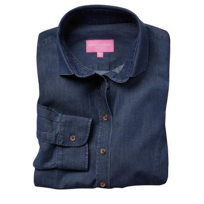 Womens/Ladies Banff Long Sleeve Chambray Shirt