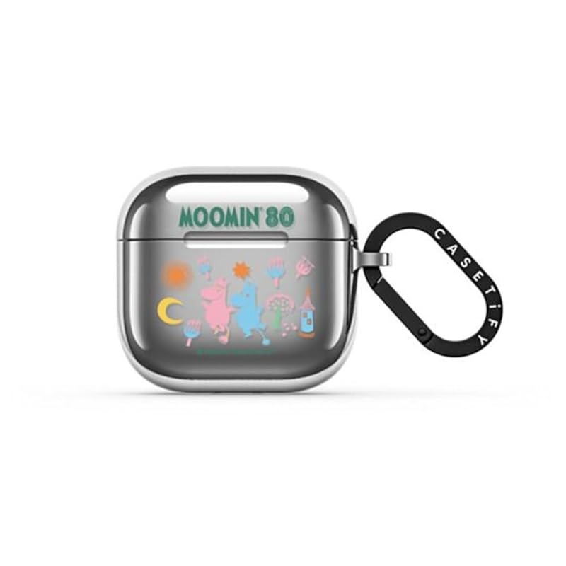 

CASETiFY mirror case AirPods (4th generation) [Moomin Co-Lab] - Moomin & Snorkmaiden silver