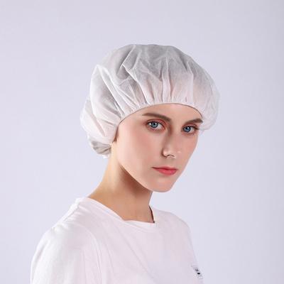 Sagit Bouffant Cap Retine per capelli Scatola bianca da 100 pezzi Berretto rotondo in tessuto non tessuto
