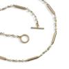 Lauren Ralph Lauren Gold Plate Bar And Pearl Necklace Walrjwl0k420134710 