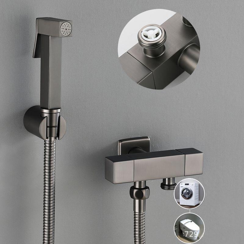Matte Black Bathroom Bidets Faucet Toilet Cleaner Bidet Sprayer Toilet Faucets Hygienic Bidet Taps Shower Spray Gun