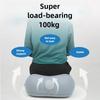 Portable Flocked Inflatable Foot Rest,One‑Push Adjustable Height Foot Stool for Airplane,Train,Office,Relieve Leg Fatigue