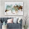 Landscape Forest Bear Fox Wolf Nordic Posters And Prints Wall Art Canvas Painting Abstract Animal Wall Pictures For Kids Room