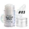 Sparkling Sequins Glitter Gel Stick 8 Colors Sequin Body Glitter Cosmetic Stick Hair Glitter Stick Festival Makeup for Christmas