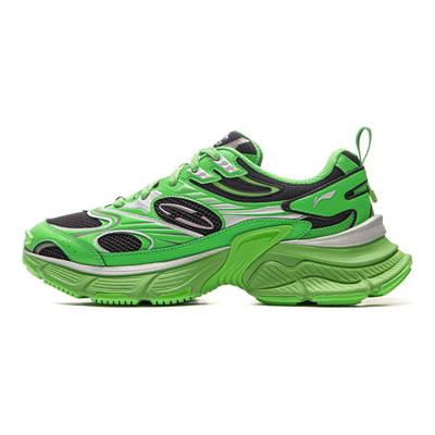 Li Ning Xingji Cushioning Slip Resistant Abrasion Resistant Breathable Low Top Chunky Sneakers Men's Green AGCV109-5