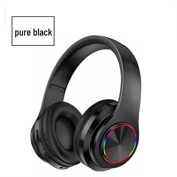 B39 Luminous Bluetooth Headset: Head-Mounted, Wireless, Foldable, Colorful Breathing Light, Heavy Bass Audio