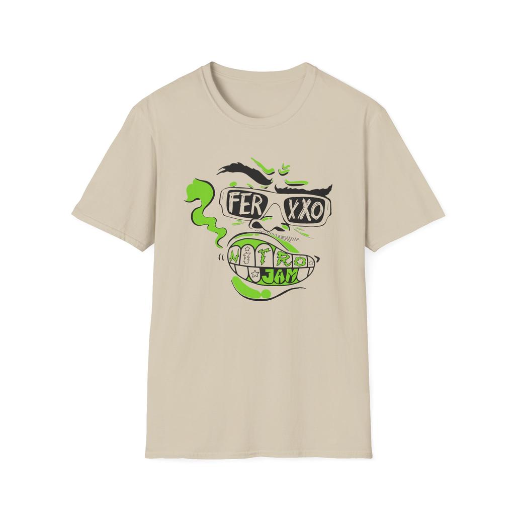 Ferxxo Nitro Jam Graphic T Shirt Unisex Unisex Cartoon Print Cotton Short Sleeve Oversized Casual Reggaeton Streetwear Tops