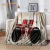 Kit de tambor musical, conjunto de instrumentos, cobertor de pelúcia macio, cobertor de flanela, cobertor para sala de estar, quarto, cama, sofá, piquenique, criança
