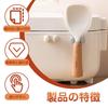 Ceramic Rice Paddle Holder, Rice Paddle Stand, Adhesive Type, Easy Installation, Loss Prevention, Multifunctional, Small Item Storage, Simple Design,