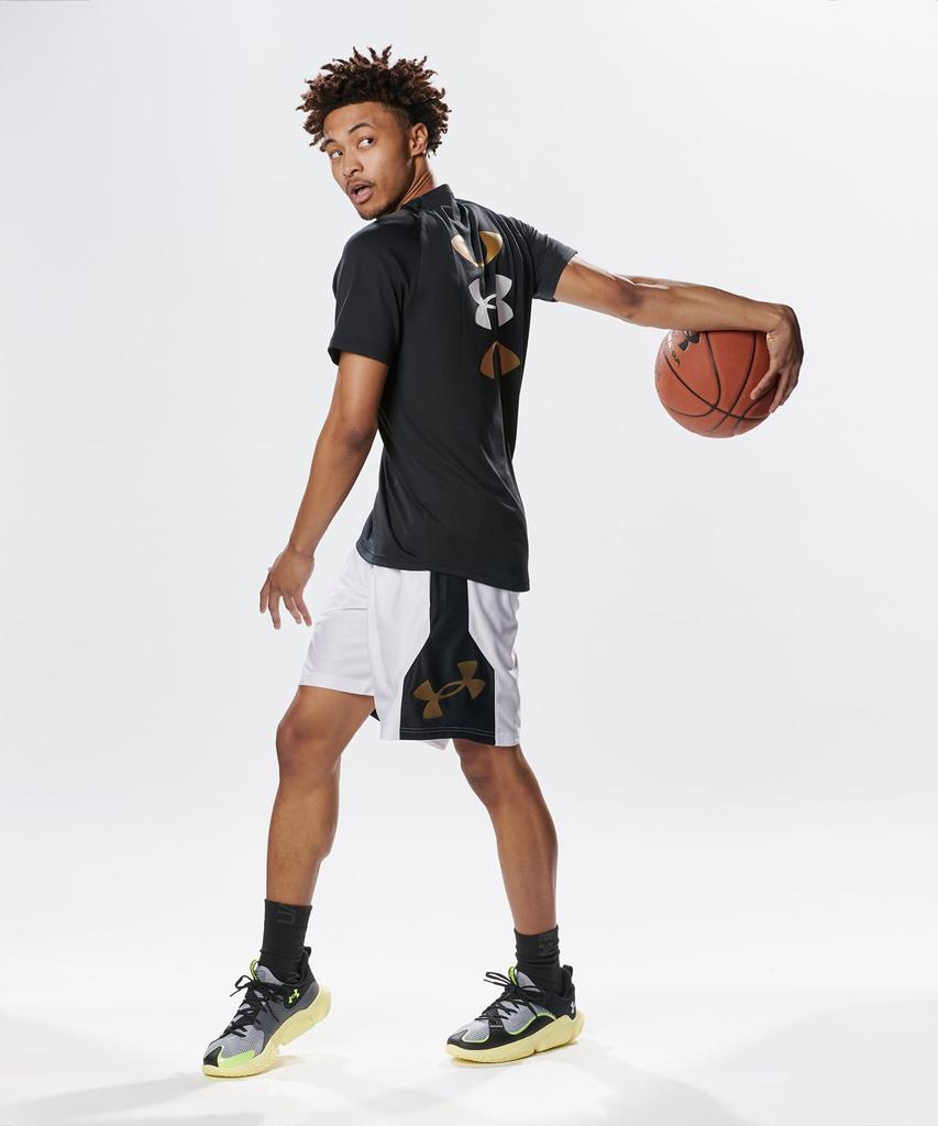 UA FLOW FUTR X 3 [Under Armor] Black/Sonic Yellow/Castlerock 25.0