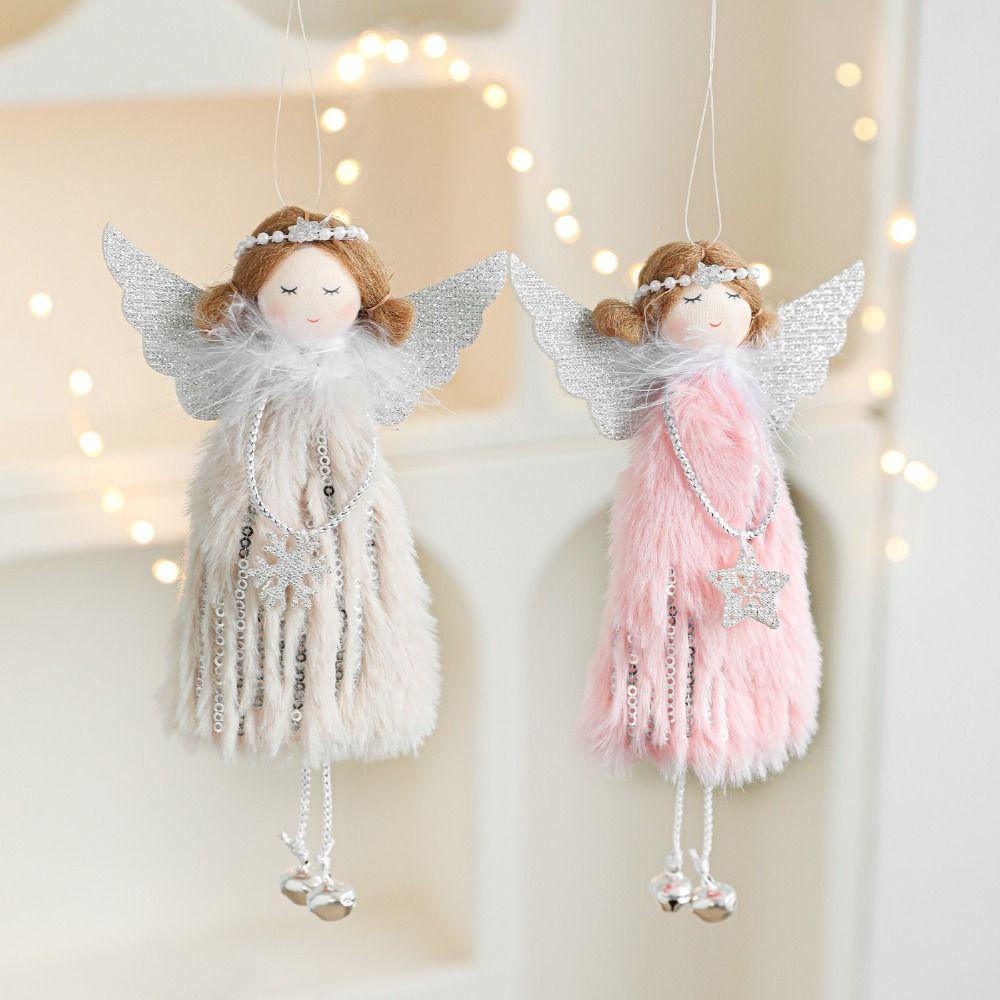 Lovely Design Christmas Tree Hanging Pendant Cute Style Hanging Angel Angel Doll  Home Decoration
